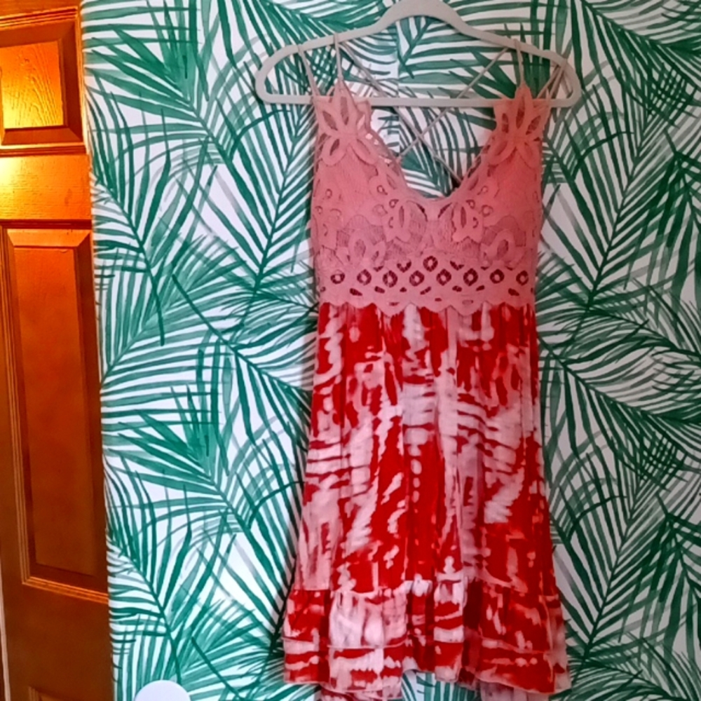 Dusty Rose Tie dye Dress